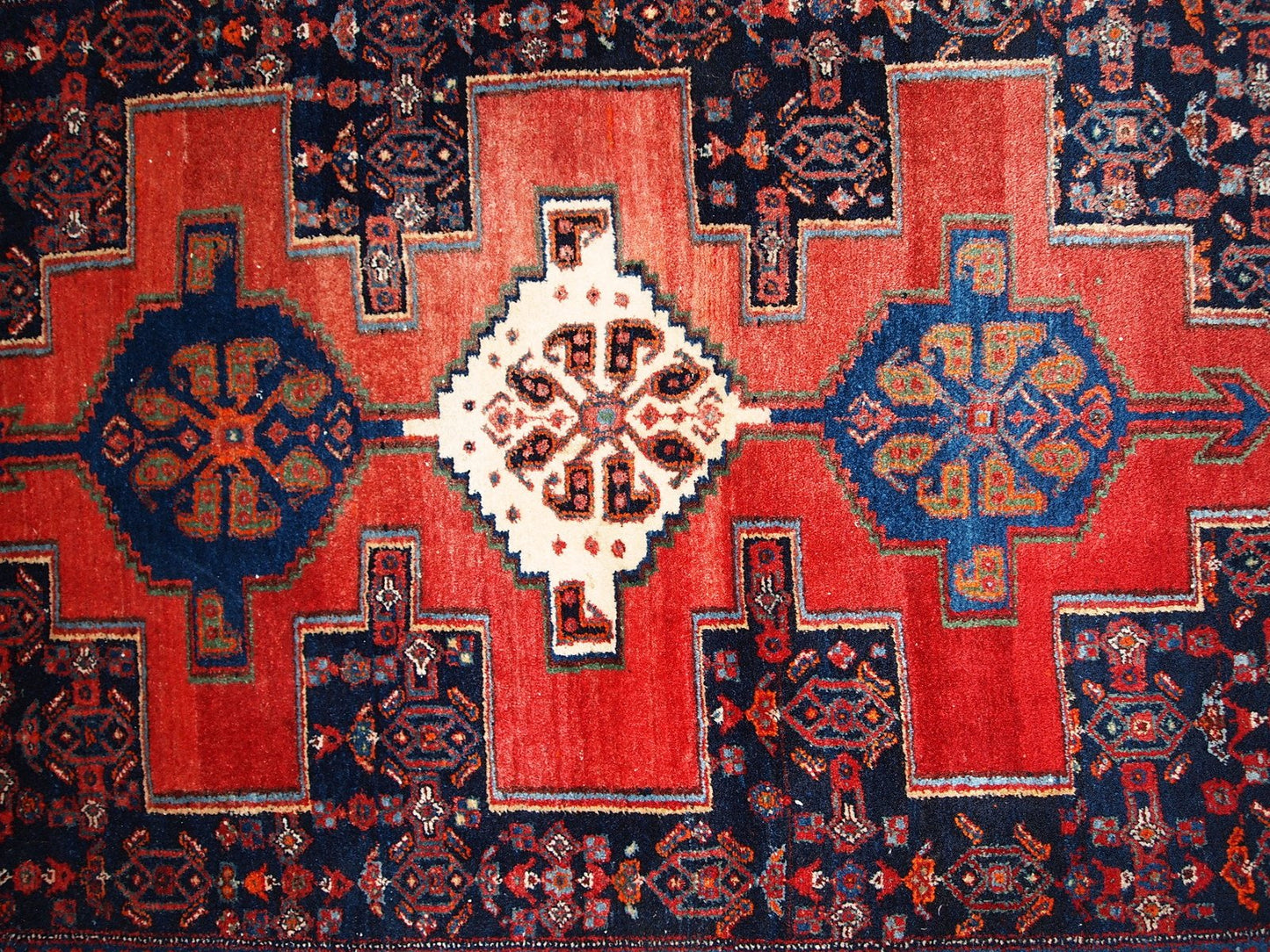 Middle Eastern Senneh Rug, 1960s