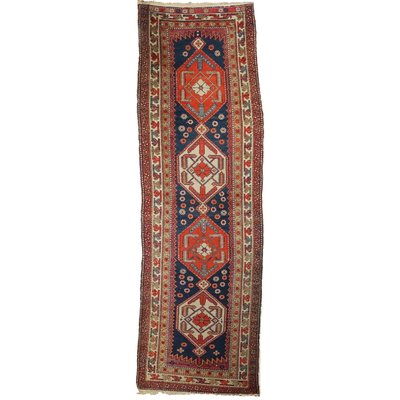 Middle Eastern Thin Knot Handmade Serabend Rug in Cotton & Wool-VMM-1724834