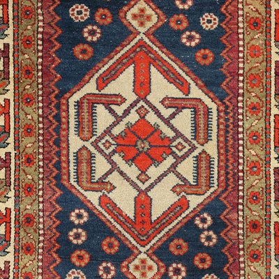 Middle Eastern Thin Knot Handmade Serabend Rug in Cotton & Wool-VMM-1724834