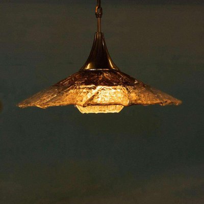 Midmod Glass Hanging Lamp by Orrefors, 1960s-HGA-2041706