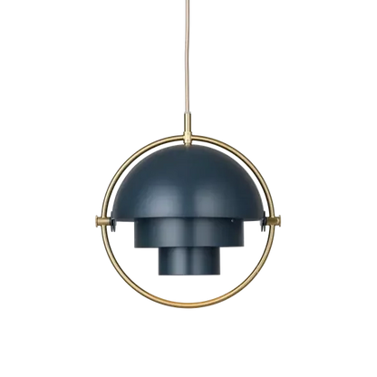 Multi-Lite Pendant Lamp by Gubi #Large/Midnight Blue/Brass