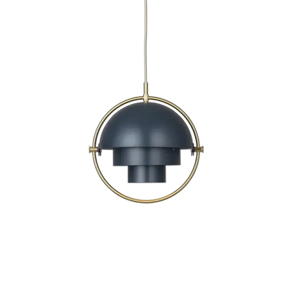 Multi-Lite Pendant Lamp by Gubi #Small/Midnight Blue/Brass