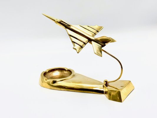 Mig 21 Desk Plane Model in Brass, 1950s-ZCY-1727080