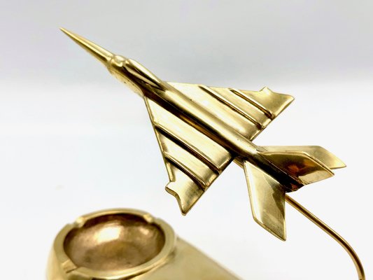 Mig 21 Desk Plane Model in Brass, 1950s-ZCY-1727080