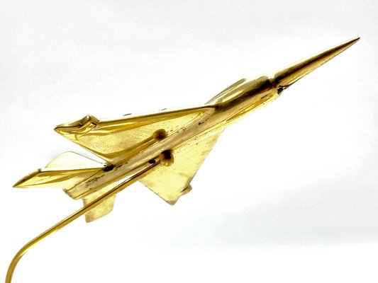 Mig 21 Desk Plane Model in Brass, 1950s-ZCY-1727080