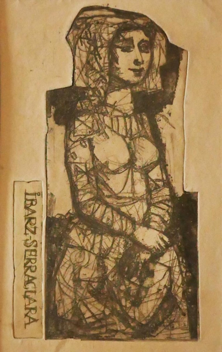 Miguel Ibarz Roca, The Girl, Etching, 1960s