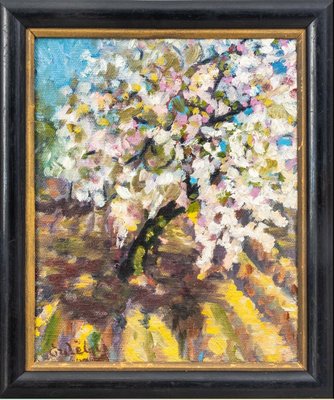 Mihaly Erdélyi, Blooming Tree, 1920s, Oil on Canvas-QOR-2026825