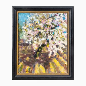 Mihaly Erdélyi, Blooming Tree, 1920s, Oil on Canvas-QOR-2026825