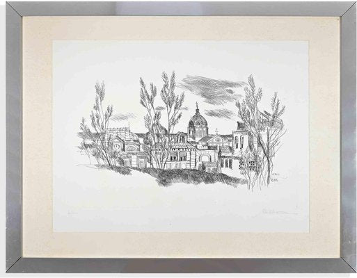 Mihu Vulcanescu, Roman Landscape, Original Etching, 1972-ZCI-1406952