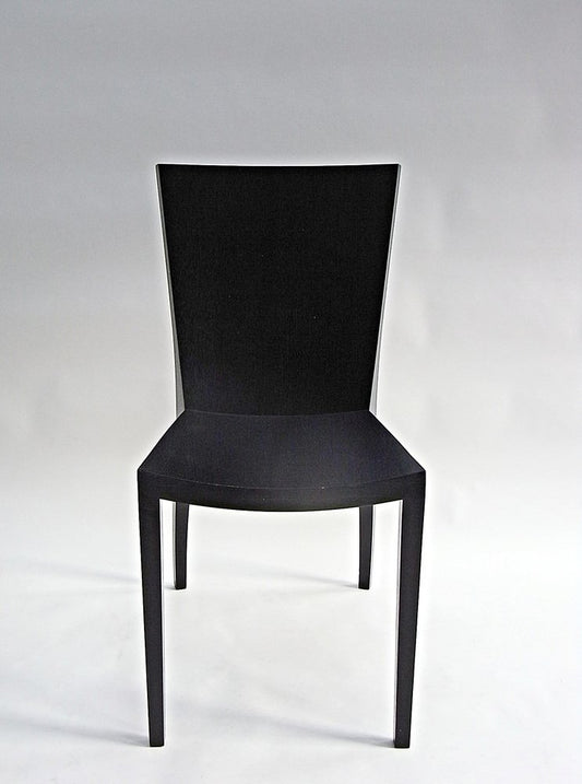 Milano Chair in Black Lacquered Ash with Embossed Leather Cushion by Gunter Lambert, 2015