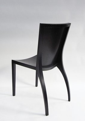 Milano Chair in Black Lacquered Ash with Embossed Leather Cushion by Gunter Lambert, 2015-EP-1776030