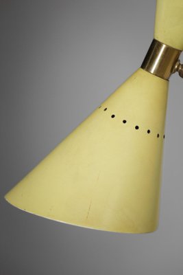 Milano Yellow Lacquered Metal Italian Wall Lamp from Stillux, 1950s-YU-974127