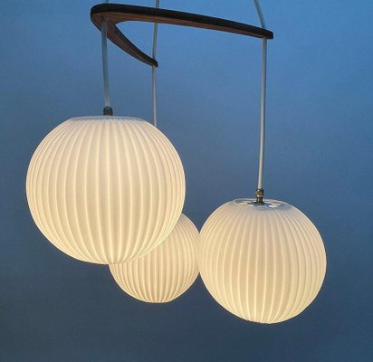 Milk Glass Pendant Lamp by Louis Kalff for Philips, 1960s-UCH-1313758