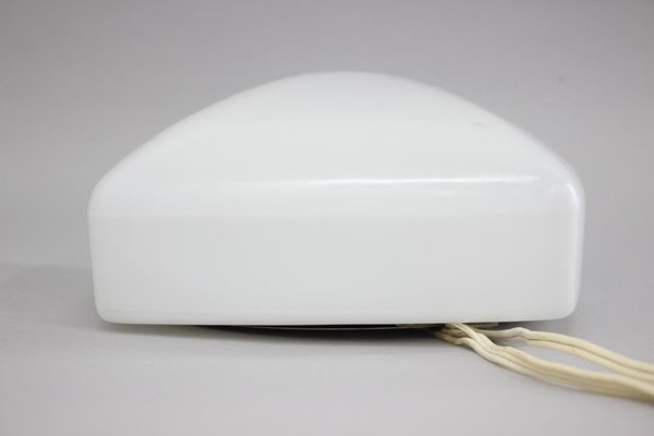 Milk Glass Wall Lamp, Czechoslovakia, 1970s-TZ-1392567