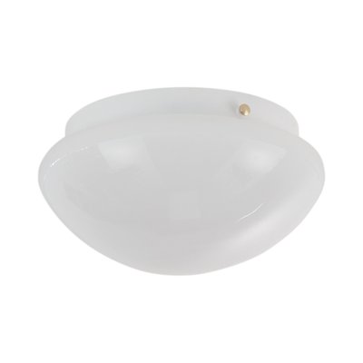 Milk White Glass Murano Ceiling Lamp, Italy, 1980s-MPO-1333363