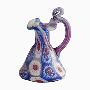 Millefiori Murano Glass Pitcher from Vetreria Fratelli Toso, 1910s-KJP-1410531