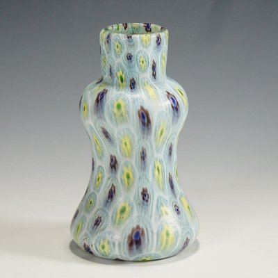 Millefiori Murano Glass Vase from Fratelli Toso, 1910-KJP-1210094