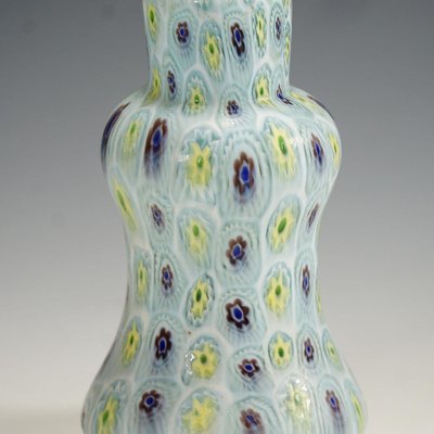 Millefiori Murano Glass Vase from Fratelli Toso, 1910-KJP-1210094