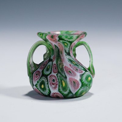 Millefiori Vases attributed to Fratelli Toso, Murano, 1890s, Set of 5-KJP-1803456