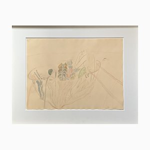 Mimmo Paladino, Untitled, 1983, Watercolor, Chalk & Ink on Paper-QFT-1354511