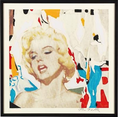 Mimmo Rotella: Marilyn, the Faces, Silkscreen and Collage-PLZ-942317