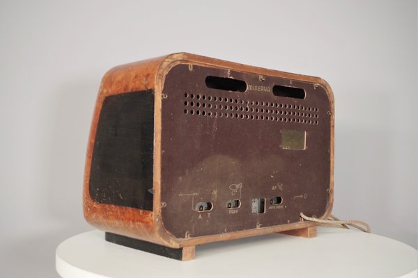 Minerva 425 Walnut Burl Radio, 1941-KNM-1374874