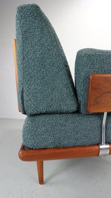 Minerva Sofa in Petrol Bouclé attributed to Peter Hvidt and Olga Molgaard Nielsen for France & Søn / France & Daverkosen, 1960s-DT-2026279