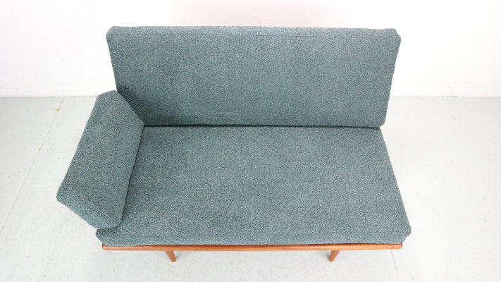 Minerva Sofa in Petrol Bouclé attributed to Peter Hvidt and Olga Molgaard Nielsen for France & Søn / France & Daverkosen, 1960s-DT-2026279