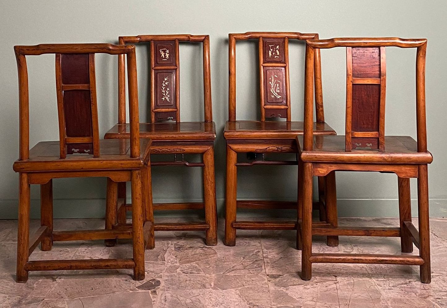 Ming Dynasty Chinese Ceremonial Chairs, 1870s, Set of 4