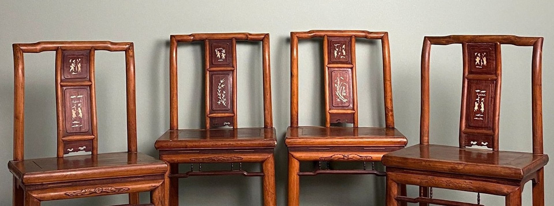 Ming Dynasty Chinese Ceremonial Chairs, 1870s, Set of 4