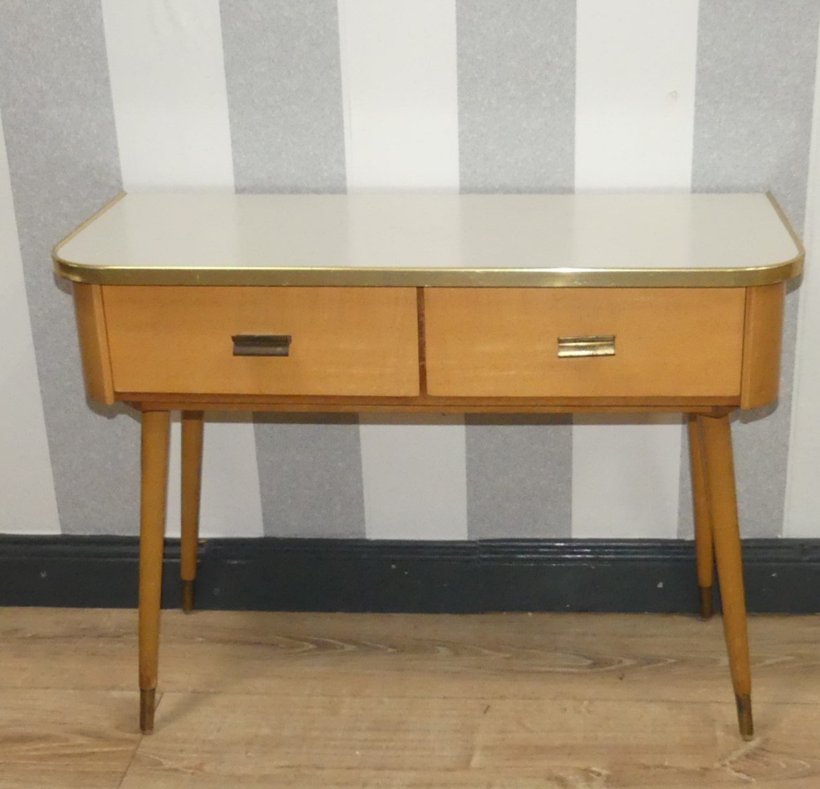 Mini Chest of Drawers on Legs with 2 Drawers, 1950s