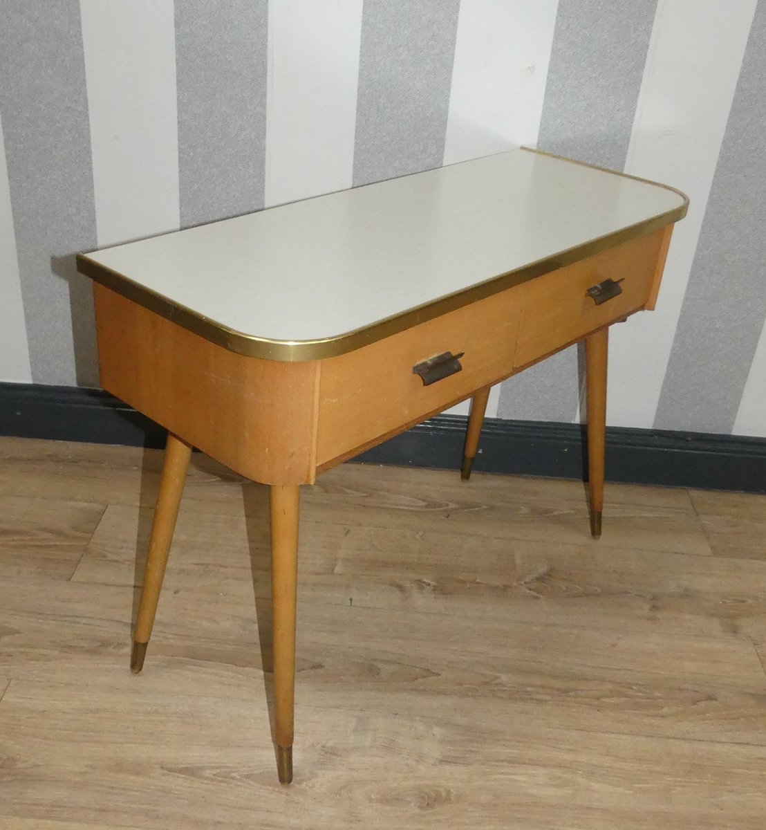 Mini Chest of Drawers on Legs with 2 Drawers, 1950s