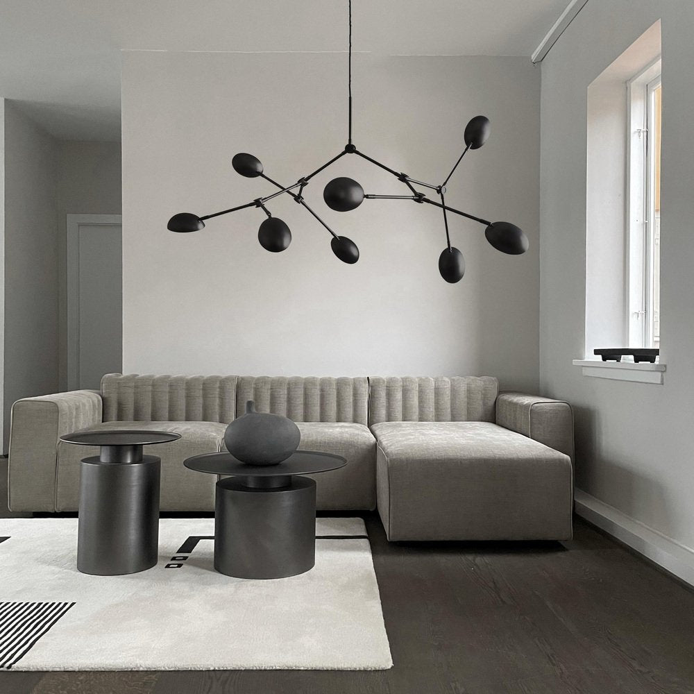 Mini Drop Chandelier Oxidized Metal by 101 Copenhagen