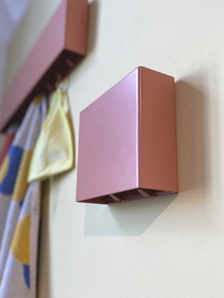 Mini Jak Beige & Red Coat Rack by Felix Angermeyer for Rahmlow, 2020