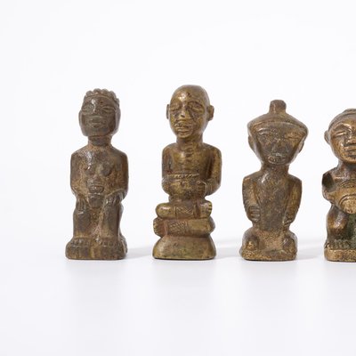 Miniature Bronze Figurines, Congo, 1950s, Set of 7-VT-993203