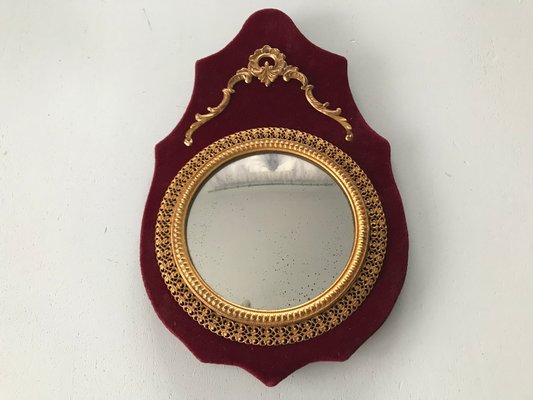 Miniature Convex Wall Mirror, 1950s-WQQ-1181061