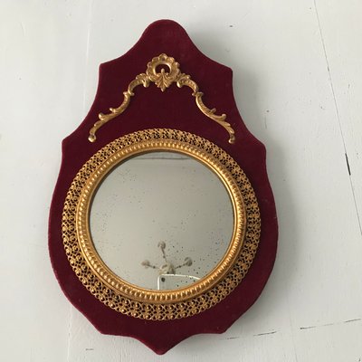 Miniature Convex Wall Mirror, 1950s-WQQ-1181061