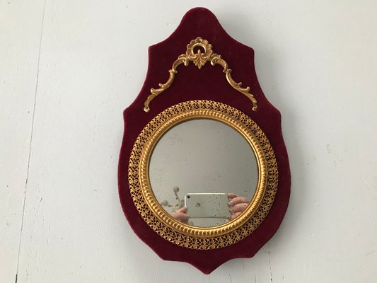 Miniature Convex Wall Mirror, 1950s-WQQ-1181061