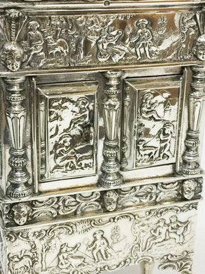 Miniature Dutch Silver Cross-Leg Cabinet by Herbert Hooijkaas, 1901-UCH-1224477