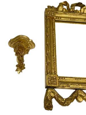 Miniature Giltwood Mirrors and Consoles Set, Set of 6-UCH-1224885