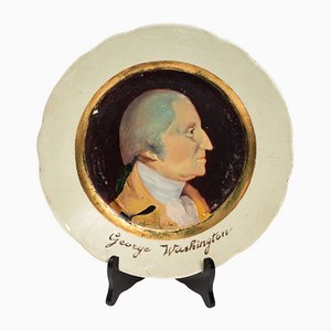 Miniature Portrait of George Washington in Faience-FSD-1107188