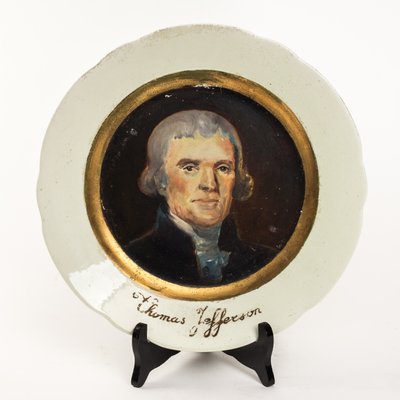 Miniature Portrait of Thomas Jefferson in Faience-FSD-1107184