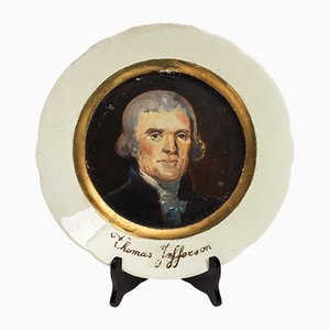 Miniature Portrait of Thomas Jefferson in Faience-FSD-1107184