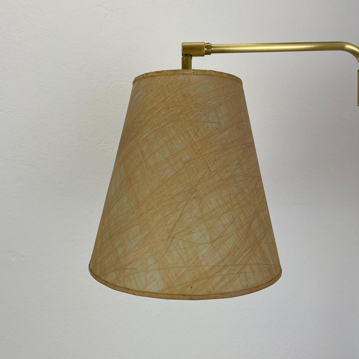 Minimalist Adjustable Swing Arm Brass Wall Light from Stilnovo, Italy, 1970s