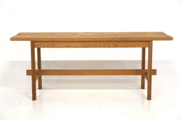 Minimalist Bench in Pine, Sweden, 1960s-GEK-1373077