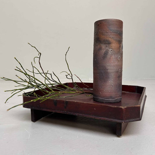 Minimalist Bizen Ikebana Flower Vase, 1950s