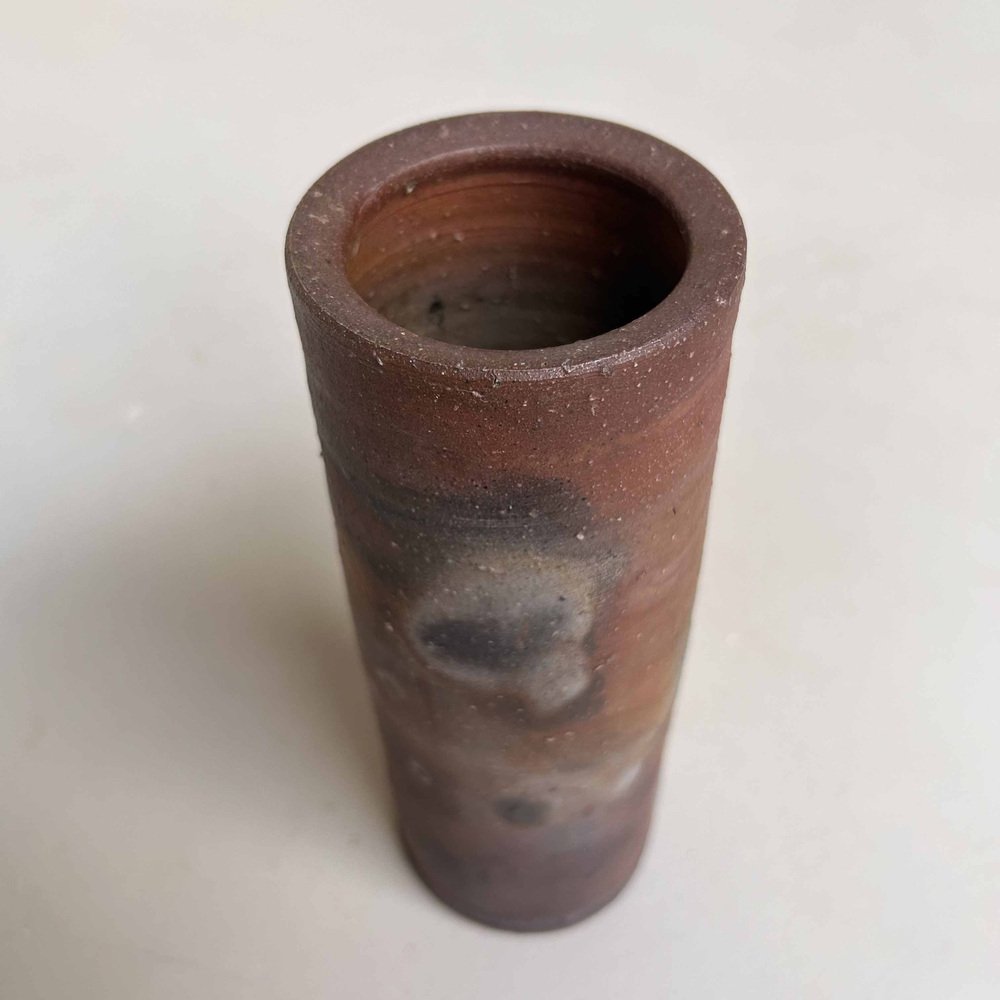 Minimalist Bizen Ikebana Flower Vase, 1950s