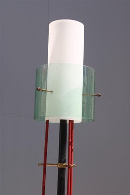 Minimalist Brass, Glass and Acrylic Floor Lamp with Marble Base from Stilux Milano, 1950s-EH-1389341