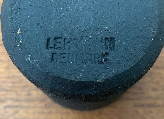 Minimalist Danish Ceramic Candleholder from Lehmann Pottery, 1960s-UAH-1319302