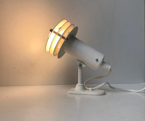 Minimalist Danish White Sconce from Lyfa, 1970s-LCR-666524